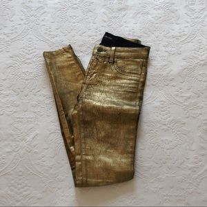 J BRAND metallic pants